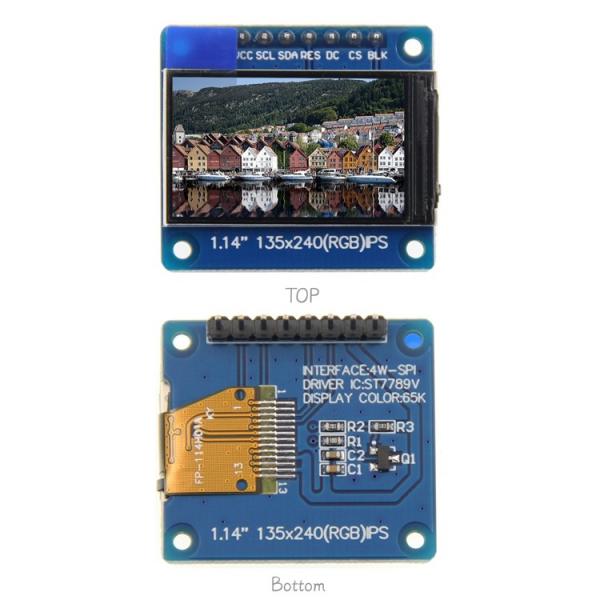 Buy 1.14 Inch Lcd Panel Driver 135x240 SPI Interface IPS With PCB Board / Few IO Pins at wholesale prices