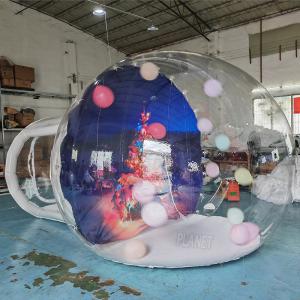 Quality Inflatable Snow Globe Inflatable Bounce House Snow Globe Inflatbale Christmas Snowball For Christmas Decoration for sale
