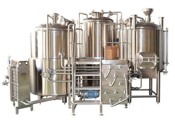 Buy Customized Stainless Steel 3 Vessel Brewhouse With 50-100mm PU Insulation at wholesale prices