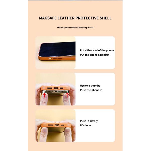 Luxury Design Style Leather Cellphone Cover for iPhone 12 13 14 15 Pro Max Durable PU