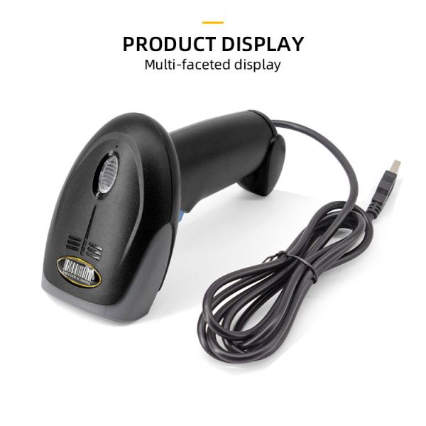 Manual Trigger Mode 2D Wireless Barcode Reader with Scanning and ≥4mil Optical Resolution