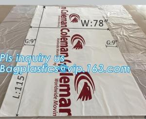 Quality top covers clear plastic window covers printed pallet covers, Jumbo PE Plastic Type Reusable Pallet Cover, Gusseted Side for sale