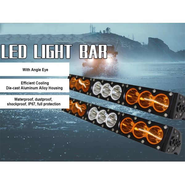 Single Row Strobe Truck Offroad IP67 Curved LED Light Bar