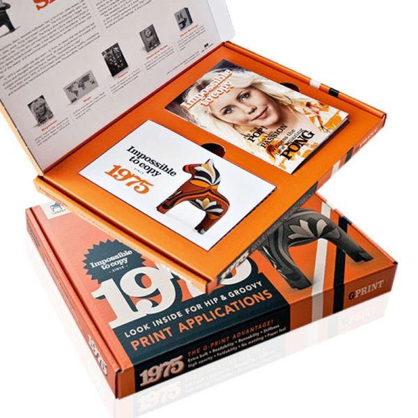 Foil Hot Stamping Spot UV Corrugated Book Mailers 1-10mm Thickness