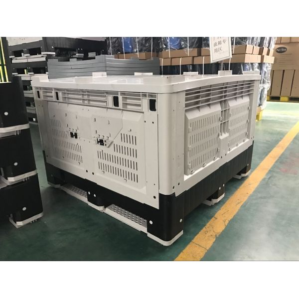 box pallet 1200x1000x760mm large plastic pallet box bin for fruit and vegetable that drawing by 3d plastic