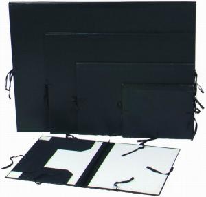 China Black Artist Painting Portfolio Folder Paper Organizer Folder With Painting Clip on sale