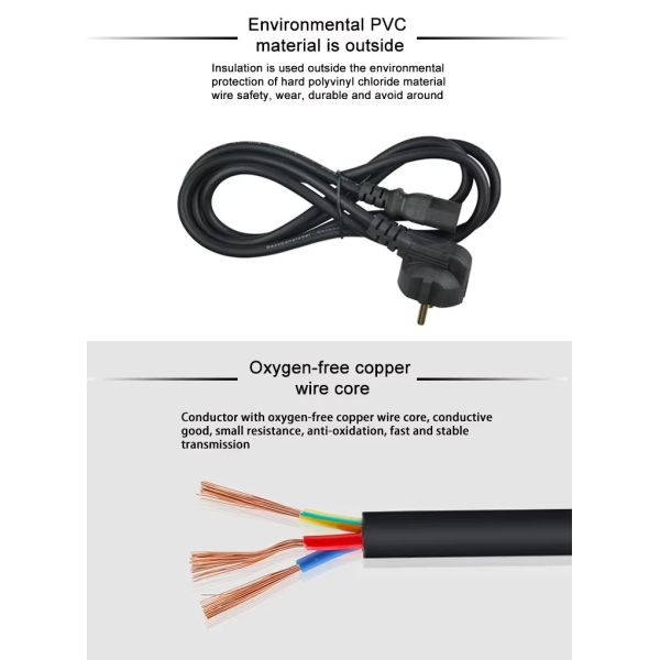 American Standard Two Flat Power Cable Plug