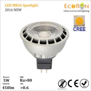 China cool white cree cob 5w 7w 12v mr16 beam angle 30deg for indoor spot lighting on sale