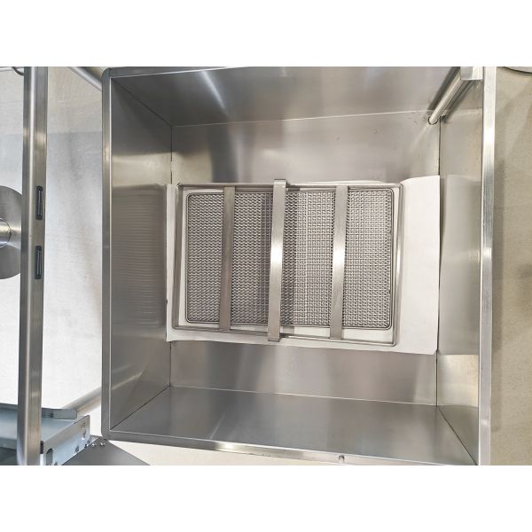 Electric Two Pots 3 Baskets Touchscreen Panel With Oil Filter System Fryer