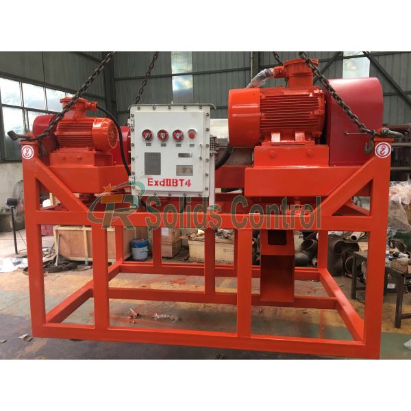 Oil Based Drilling Mud Decanter Centrifuge 450mm 50m3/H Capacity