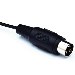 Nickel Plated Plating 5 Pin DIN Cable MIDI Connector Interface For Guitar Piano