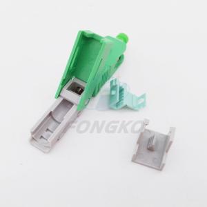 SC APC Fiber Optic Quick Connector , Singlemode Optical Fiber Fast Connector