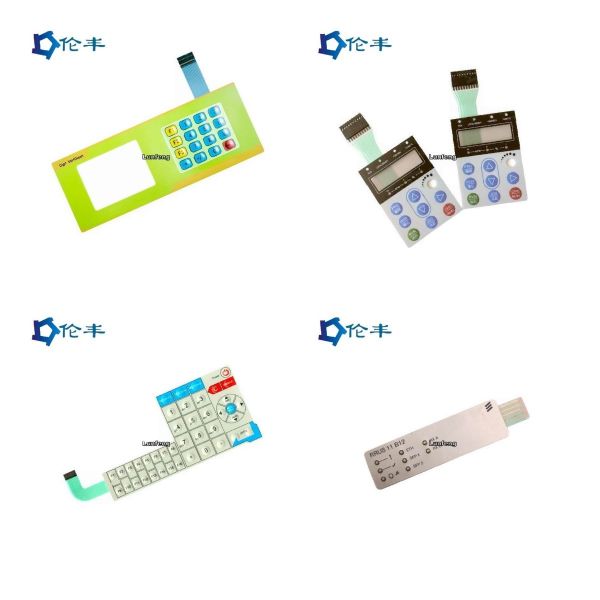 Medical Equipment Custom Control Panel Overlay Emboss 3M 467 Tactile Dome Button