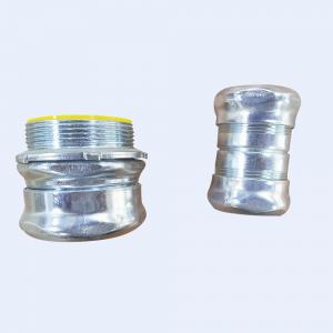 Quality 3 4 Emt Compression Connector Ul Listed Electro Galvanized With Steel Locknut for sale
