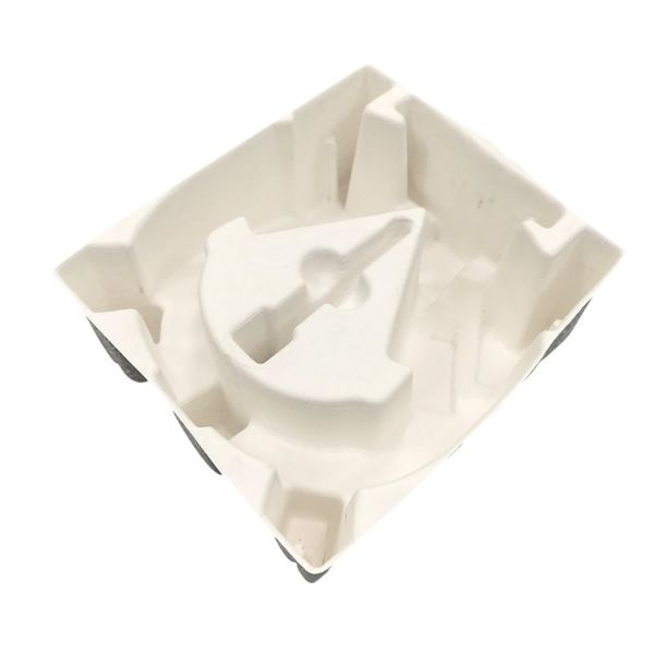 Biodegradable Compostable Recycled Paper Tray White Moulded Molded Pulp Packaging