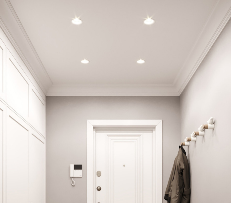 9W 12W 15W Downlight LED IP44 , Residential COB LED Down Light