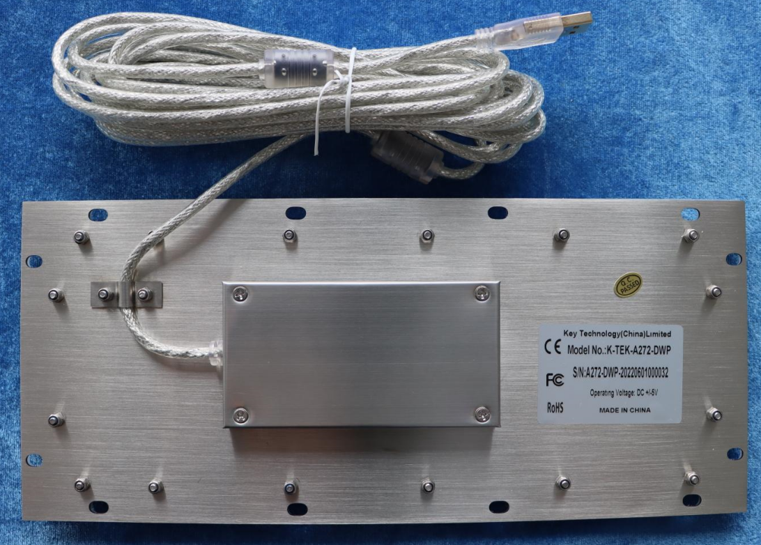 IP67 Panel Mount Keyboard Waterproof Brushed Stainless Steel industrial keyboard