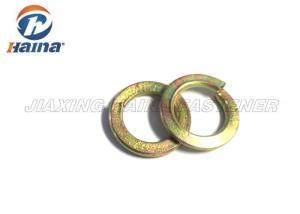 China Spring Steel Washers Yellow Zinc Plated , Carbon Steel Washers Customized on sale
