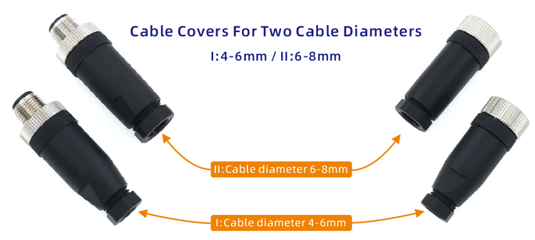 M8 M12 Waterproof Connector 4 5 8 Pin Aviation Plug Sensor Signal Male Female Waterproof Connector