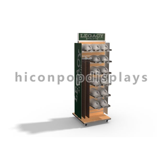 Wall Mount Slatwall Display Units / Slatwall Caps and Hats Displays Dust Proof
