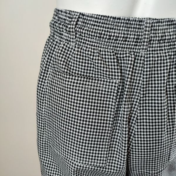 Back And White Trousers Modern Fit Unisex Twill Checks Chef Works Pants
