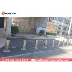 Collapsible Automatic Security Bollards , Retractable Automatic Bollard Systems
