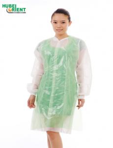 China Disposable PE aprons waterproof Anti Dust medical / kitchen apron PE aprons on sale