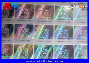 Quality Custom Scratch 3D Holographic Sticker QR Code Label Printing And Color Variable for sale