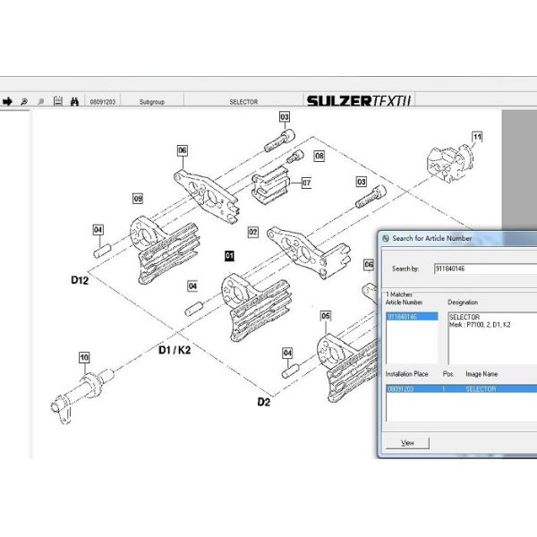 Two Color Selector Textile Machinery Spare Parts 911840144 Color Change Control