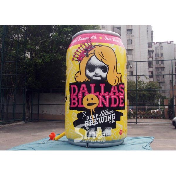 5 Mts High Big Advertising Inflatable Beer Bottle With Full Printing For Dream Crusher Beer Promotion