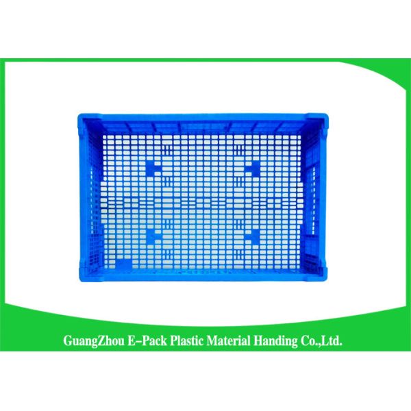 Household Stackable Folding Plastic Crates Space Saving Convenience Stores