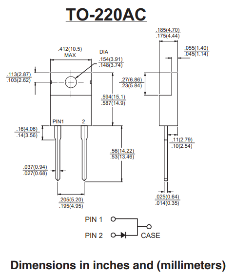 MBR1045 MBR10100 MBR1060 Schottky Diode 10A 60V Fast Recovery Diode Schottky To 220