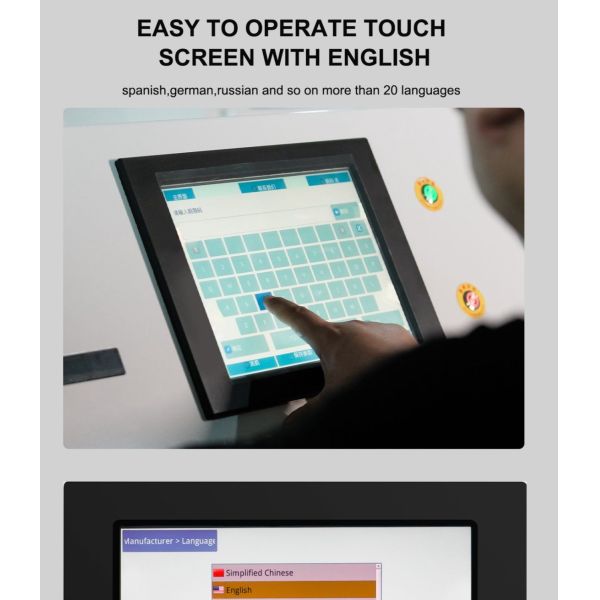 Color sorter control panel