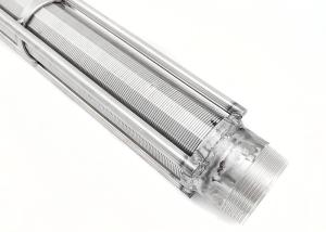 Quality 5.8m Length Wedge Wire Filter, 250 Micron Wedge Wire Screen With Threaded Couplings for sale