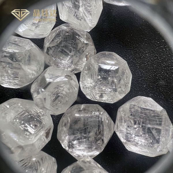 1 Carat 100% Full White HPHT Rough Diamond 1.5 Carat Lab Diamond
