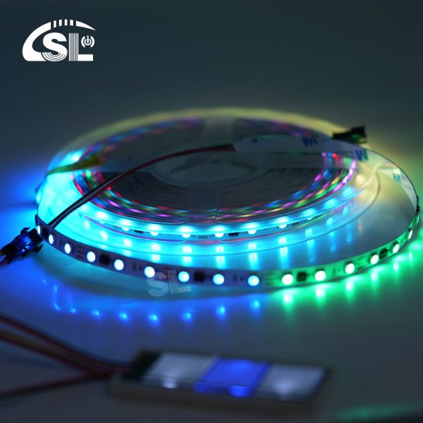 Smart Multi Color 5m 10m 12v 5050 Rgb Led Pixel Strip Lights for Residential Lighting