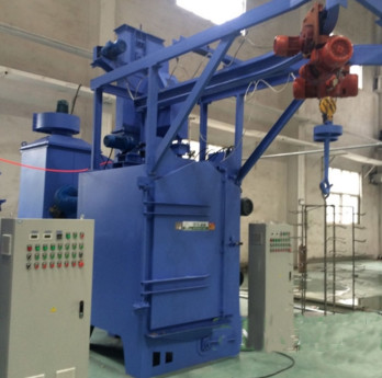Rust Removal Hanger Shot Blasting Machines Compact Structure For All Wearing Parts