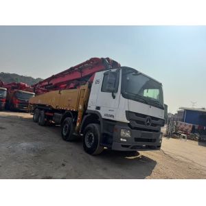 Quality Second Hand Sany Concrete Pump SY5419THB Mounted On Mercedes Chassis for sale