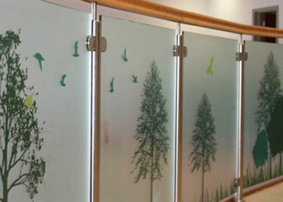 Popular Digital Printing On Glass , Digital Image On Glass For Glass Partition