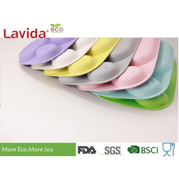 Shatter Proof Square Bamboo Childrens Dinner Set BPA Free With Spoon / Fork