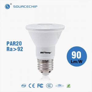Quality SMD3030 E27 90lm/w par20 7W LED par light for sale
