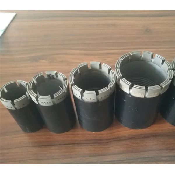 BW NW HW PW Impregnated Diamond Casing Shoe Bit Crown Type 8mm