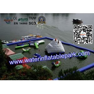 Buy cheap Cool Inflatable Floating Water Park for Lake , Promotion Family Resort With from wholesalers