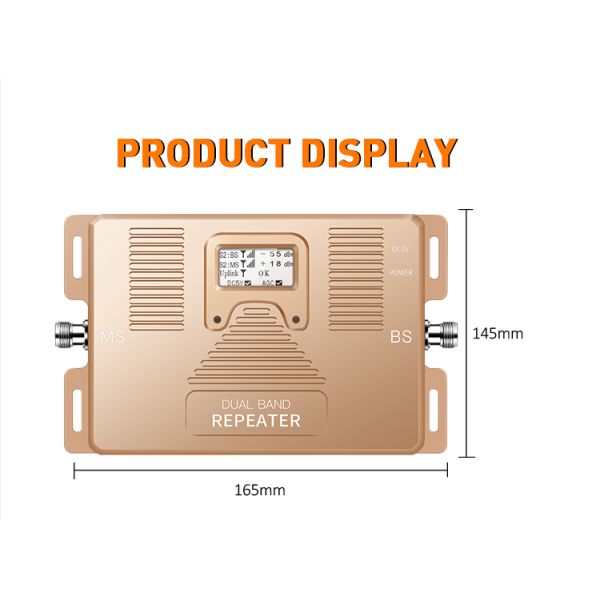 Dual Band 1800/2100MHz 2G/3G/4G Signal Booster with LCD Display