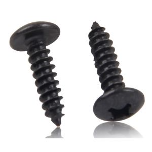 Quality Black Oxide Steel Truss Head Phillips Drive Self Tapping Screw Big Truss Head Pointed Screws for sale