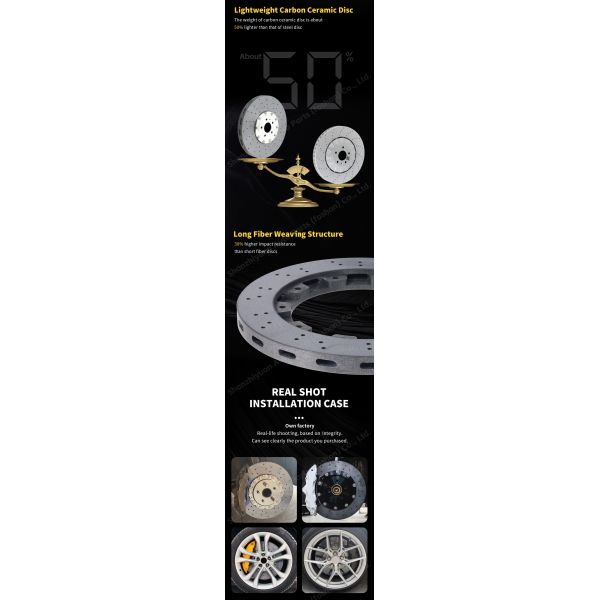 HEUR Front Brake Kit Refit Carbon Ceramic Disc 440mm For Audi RS7