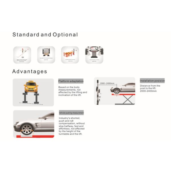 Dual Screen Auto Workshop Equipment 4 Post Big Scissor Lift Original LAUNCH X831T