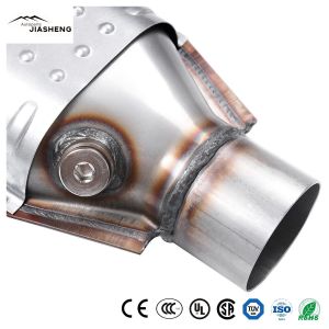 2", 2.5" Universal Oval Direct Fit Exhaust Auto Catalytic Converter with High