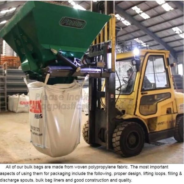 Virgin Resin Polypropylene Big Bag / FIBC Pp Woven 1 Ton Jumbo Bulk Bag Super Sack Ton