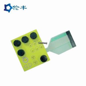 Quality PCB Silicone Rubber Keypad Custom 3M468 Matte Surface Memrbane Keypad for sale